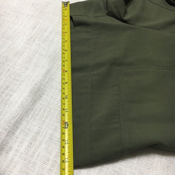 A New Day Paperbag Shorts Size L Tie High Waist Olive Green Wide leg  Boho - Picture 10 of 10